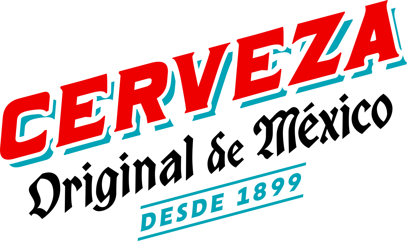 Cerveza Type Lockup